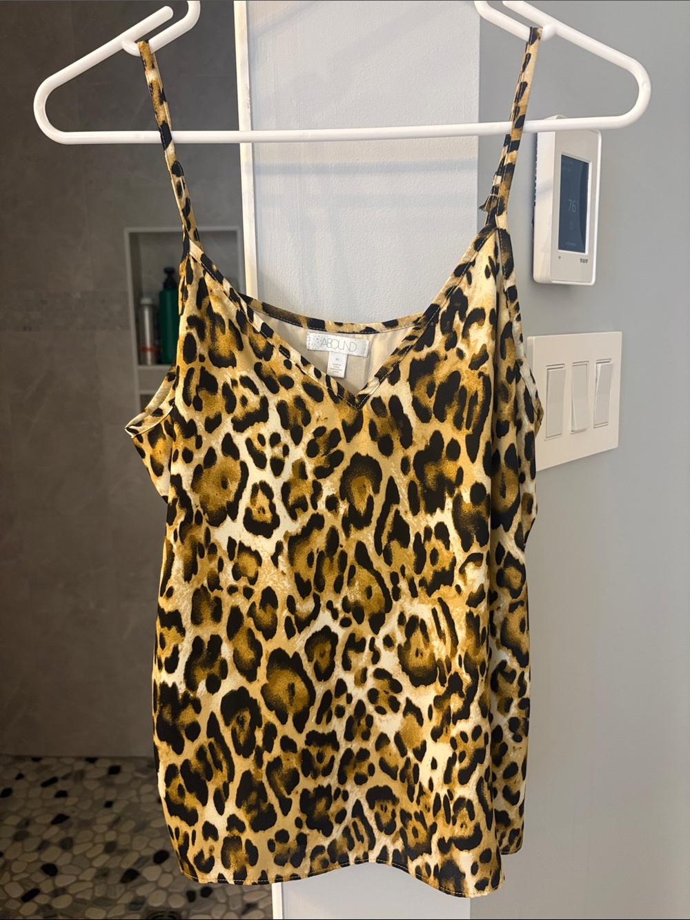 Abound Leopard Print Satin Cami in Gold and Black